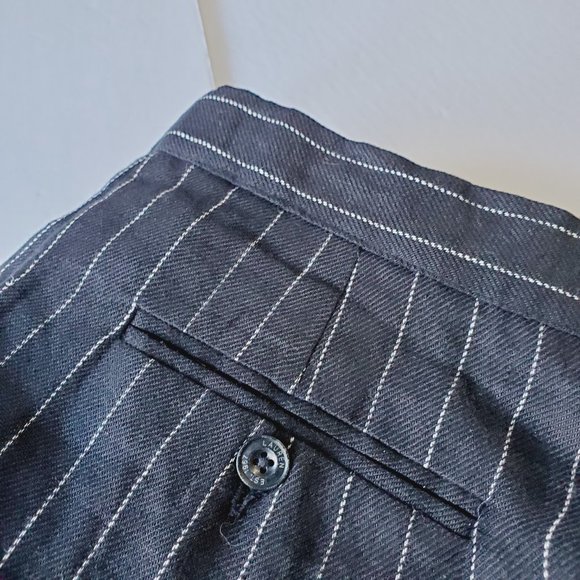 RALPH LAUREN 100% Linen High Rise Pinstriped Pants - Picture 5 of 7